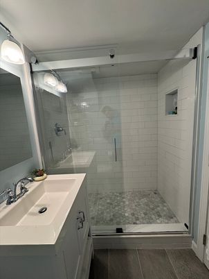 Bathroom, Glass Shower, Interior