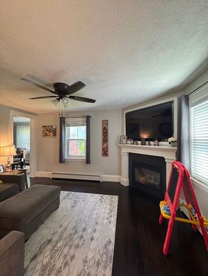 Fireplace, Interior, Living room, Wood Texture Flooring