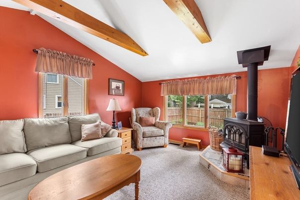 Fireplace, Interior, Living room, Wooden Beams