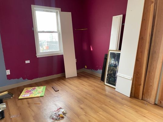 Empty room, Fireplace, Interior, Wood Texture Flooring