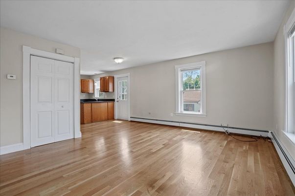 Empty room, Interior, Kitchen, Wood Texture Flooring