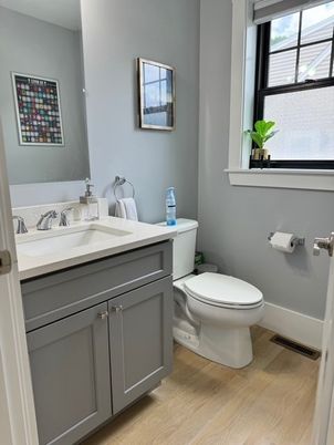 Bathroom, Interior, Wood Texture Flooring