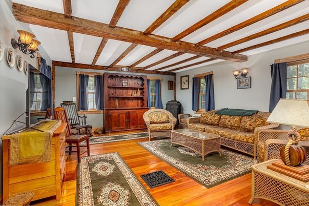 Interior, Living room, Wooden Beams, Wood Texture Flooring
