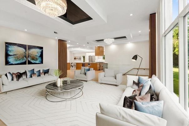 Chandelier, Interior, Kitchen, Living room, Recessed Lighting