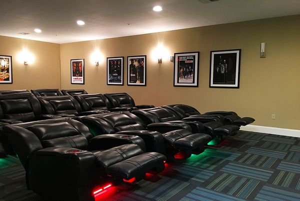 Home Theatre Room, Interior, Recessed Lighting, Theatre Room