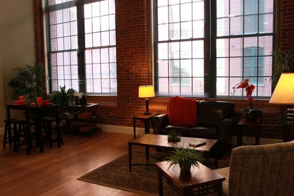 Dining room, Interior, Living room, Stone Walls, Wood Texture Flooring