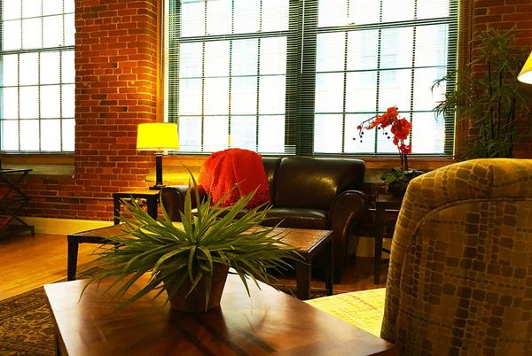 Interior, Stone Walls, Wood Texture Flooring