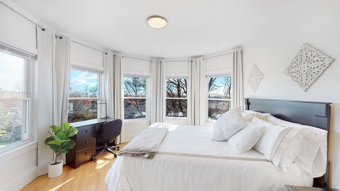 Bedroom, Interior, Wood Texture Flooring