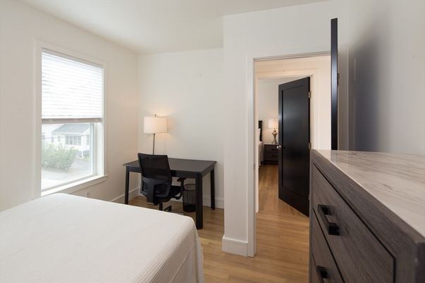 Bedroom, Home Office, Interior, Wood Texture Flooring
