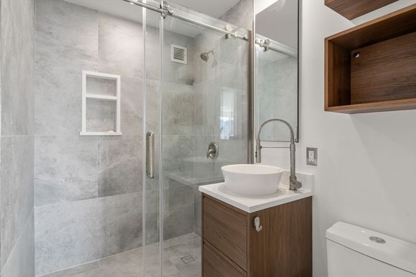 Bathroom, Glass Shower, Interior