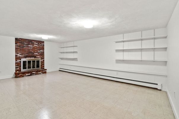 Empty room, Fireplace, Interior, Stone Walls