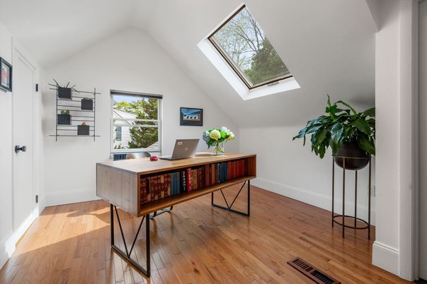 Home Office, Interior, Wood Texture Flooring