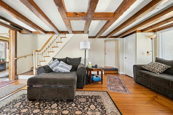 Interior, Wooden Beams, Wood Texture Flooring
