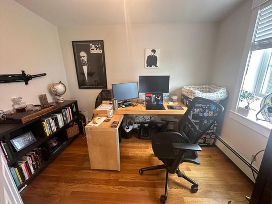Home Office, Interior, Wood Texture Flooring