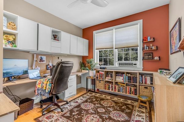 Home Office, Interior, Wood Texture Flooring