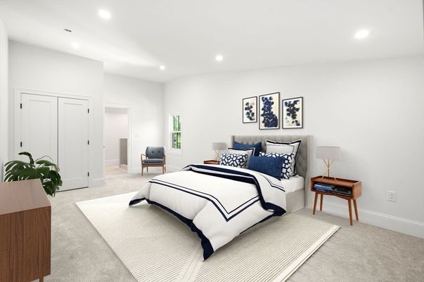 Bedroom, Interior, Recessed Lighting