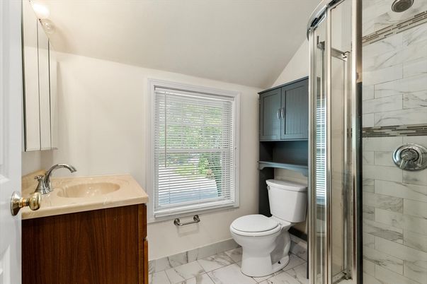 Bathroom, Glass Shower, Interior, Marble, Marble Walls