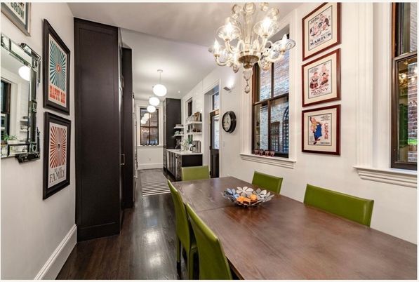 Chandelier, Dining room, Interior, Pendant Lights, Wood Texture Flooring