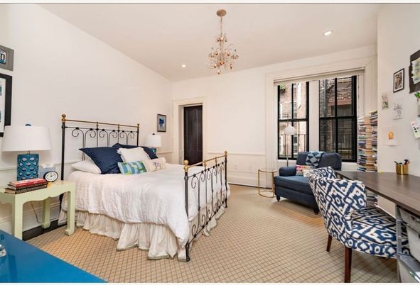 Bedroom, Chandelier, Interior, Recessed Lighting