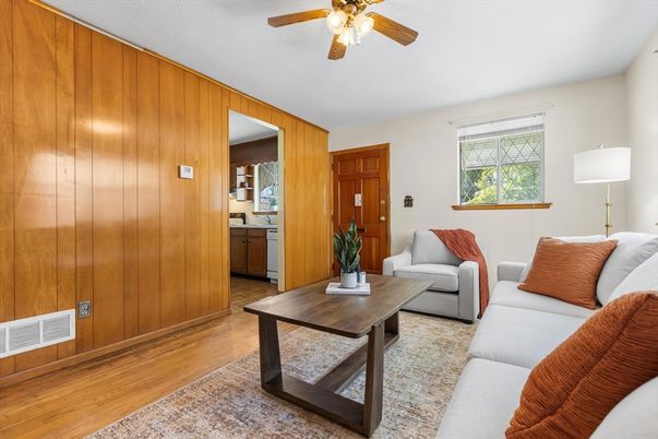 Interior, Living room, Wood Texture Flooring, Wooden Walls