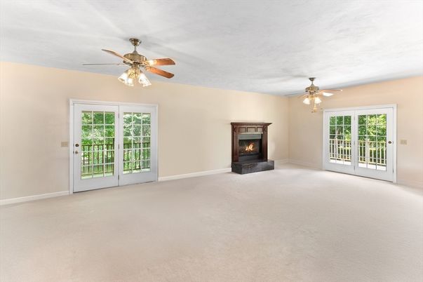 Empty room, Fireplace, Interior