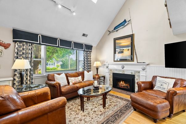 Fireplace, Interior, Living room, Wood Texture Flooring