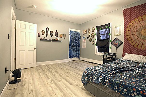 Bedroom, Interior, Wood Texture Flooring
