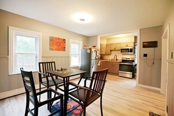Dining room, Interior, Kitchen, Wood Texture Flooring