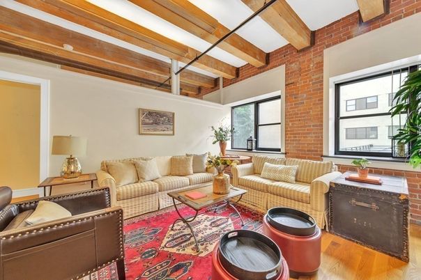 Interior, Living room, Stone Walls, Wooden Beams, Wood Texture Flooring