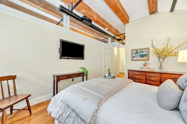Bedroom, Interior, Wooden Beams, Wood Texture Flooring