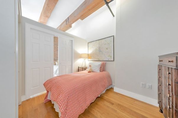 Bedroom, Interior, Wooden Beams, Wood Texture Flooring
