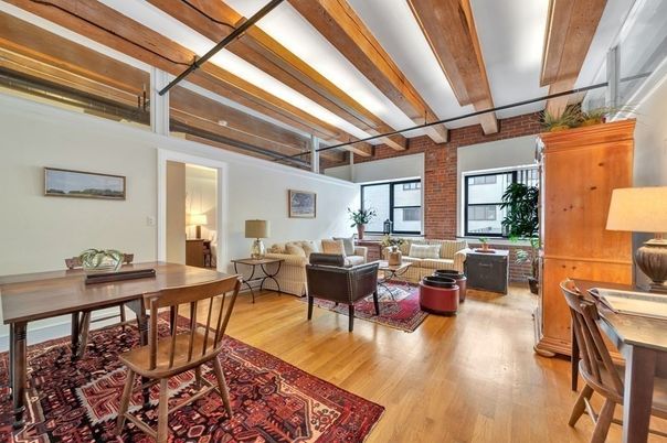 Interior, Living room, Stone Walls, Wooden Beams, Wood Texture Flooring