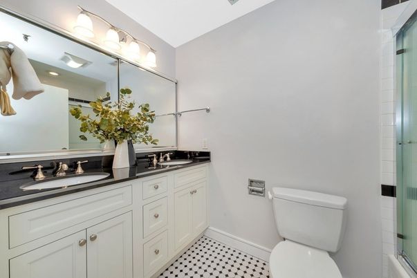 Bathroom, Dual Sink Vanities, Glass Shower, Interior