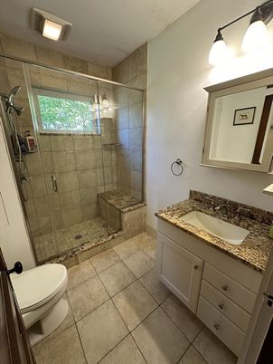 Bathroom, Glass Shower, Interior