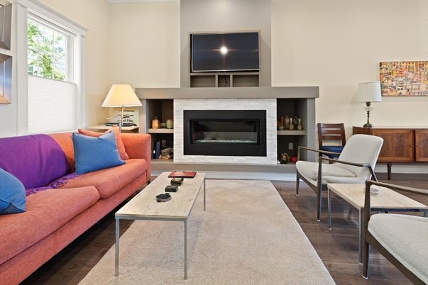 Fireplace, Interior, Living room, Wood Texture Flooring