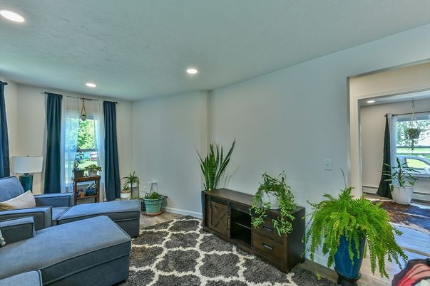 Interior, Living room, Recessed Lighting