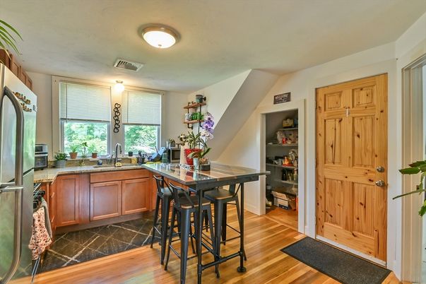 Interior, Kitchen, Wood Texture Flooring