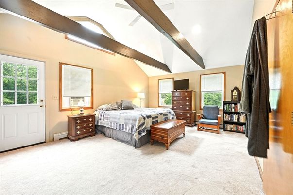Bedroom, Interior, Wooden Beams