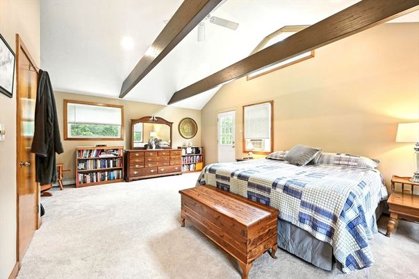 Bedroom, Interior, Wooden Beams