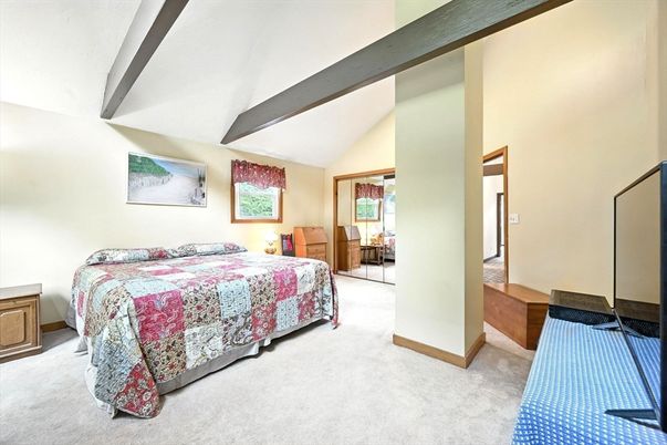 Bedroom, Interior, Wooden Beams