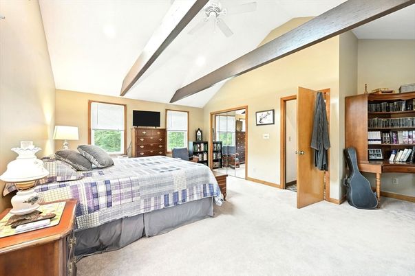 Bedroom, Interior, Wooden Beams