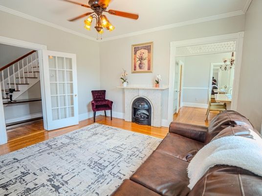 Fireplace, Interior, Living room, Wood Texture Flooring