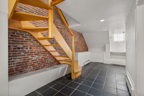 Interior, Recessed Lighting, Stone Walls
