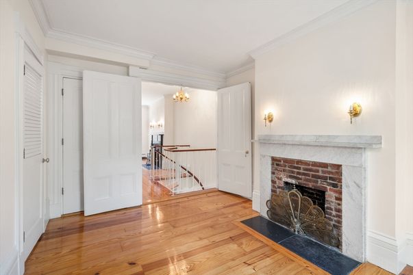 Fireplace, Interior, Wood Texture Flooring