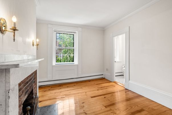 Empty room, Fireplace, Interior, Wood Texture Flooring