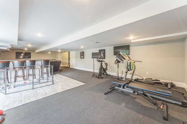 Fitness Equipment, Interior, Recessed Lighting