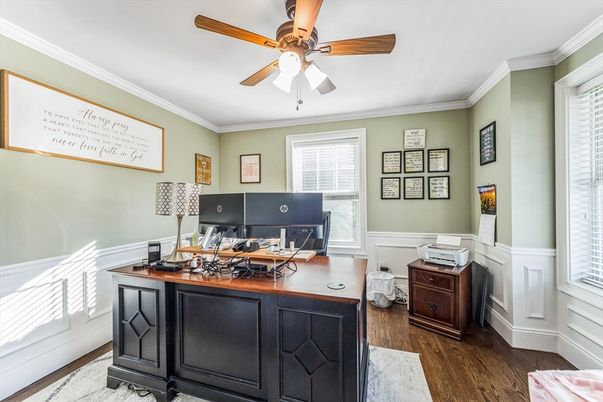 Home Office, Interior, Wood Texture Flooring