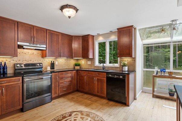Interior, Kitchen, Wood Texture Flooring