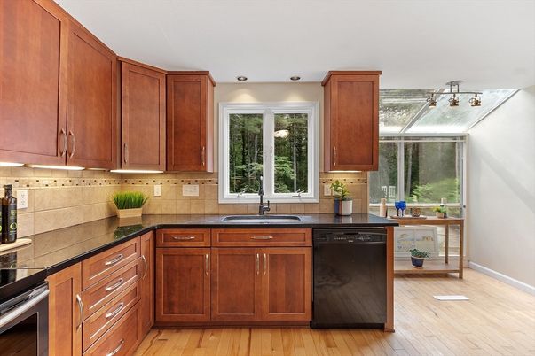 Interior, Kitchen, Wood Texture Flooring