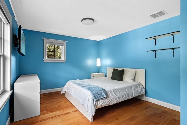 Bedroom, Interior, Wood Texture Flooring
